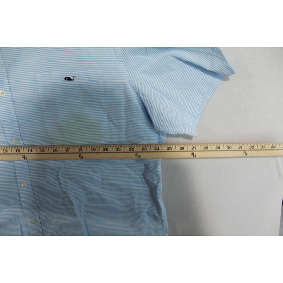 Vineyard Vines Men Blue Button Down Shirt Slim Fit Tucker Shirt Size XL - Picture 6 of 9